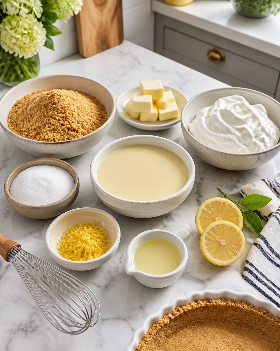 Lemon Icebox Pie (No Bake)