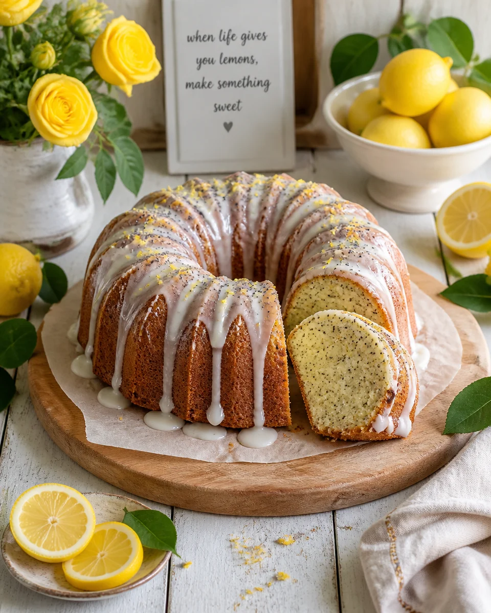 Lemon Poppy Seed Bundt Cake