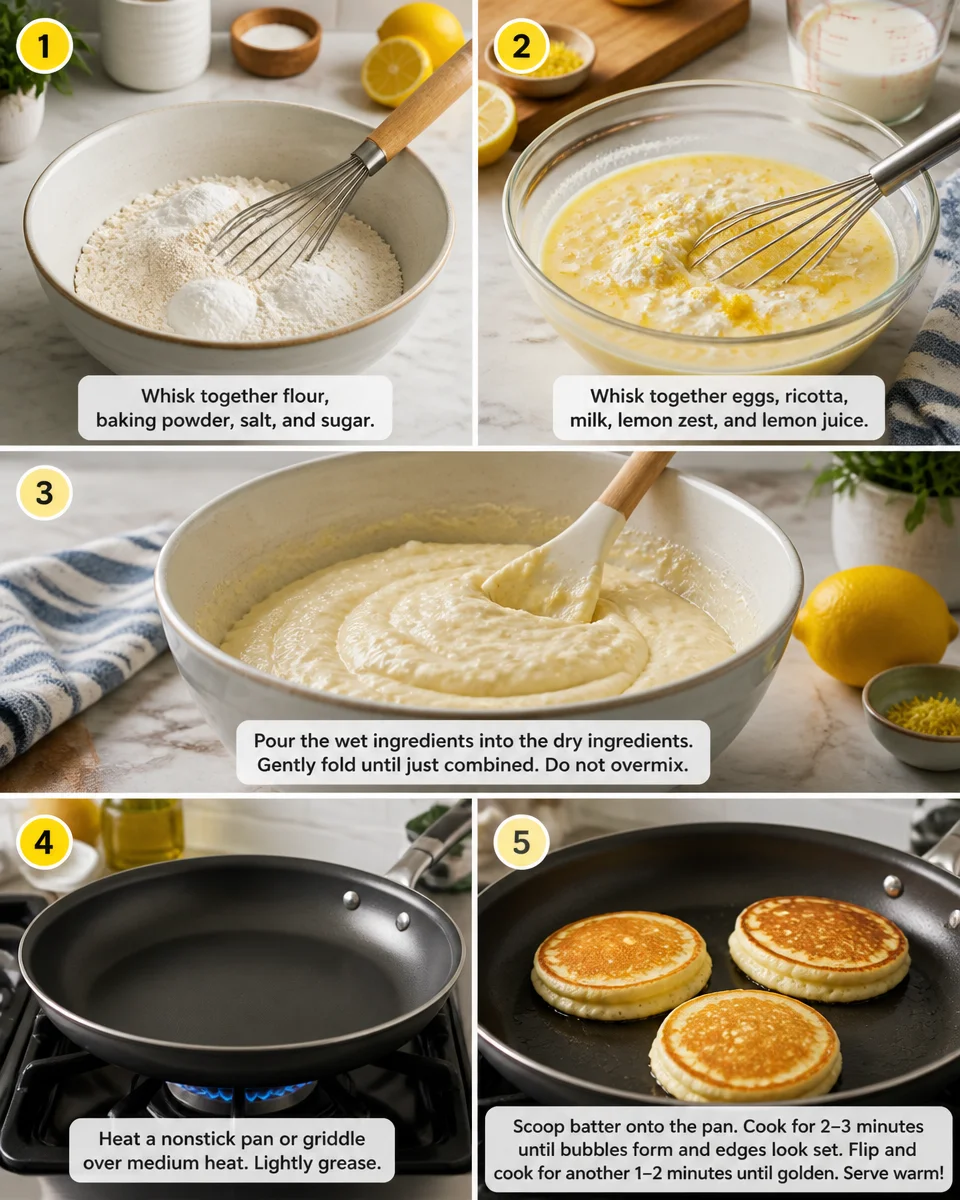 Lemon Ricotta Pancakes