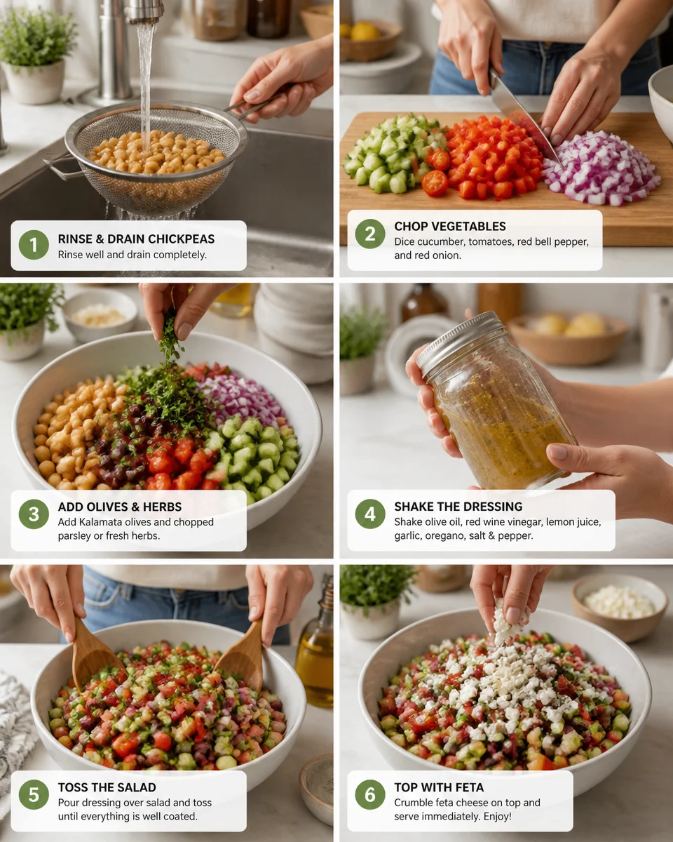 Loaded Chickpea Greek Salad