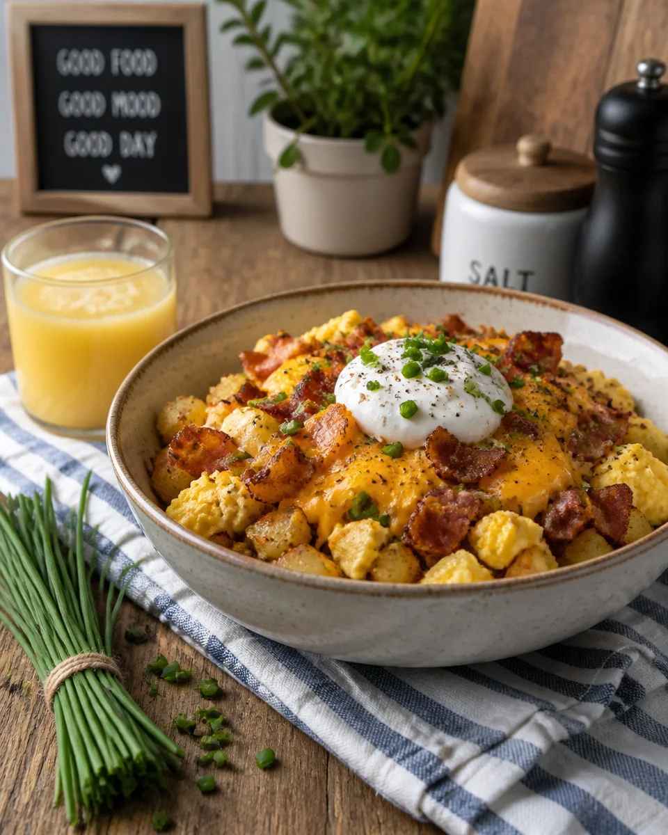 Loaded Potato Bowls with Bacon