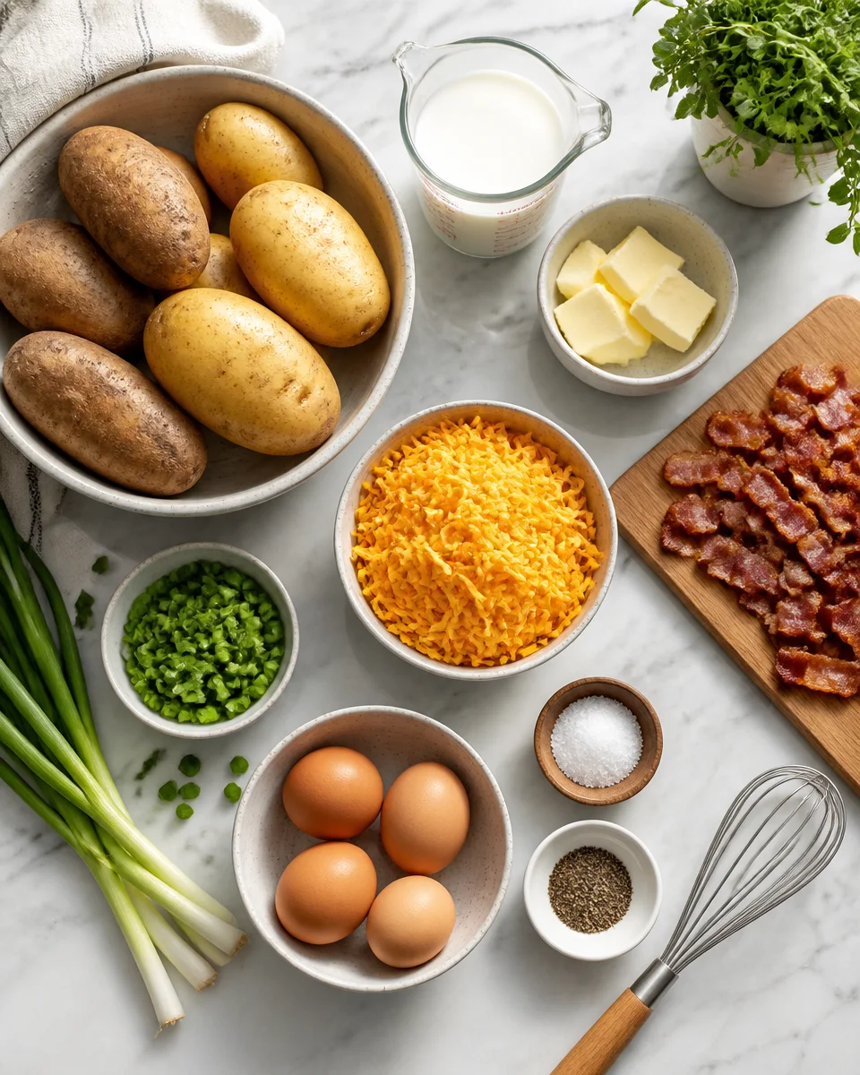 Loaded Potato Bowls with Bacon
