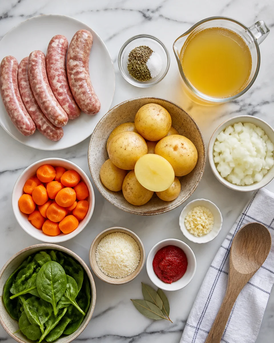 One Pot Sausage and Potato Soup