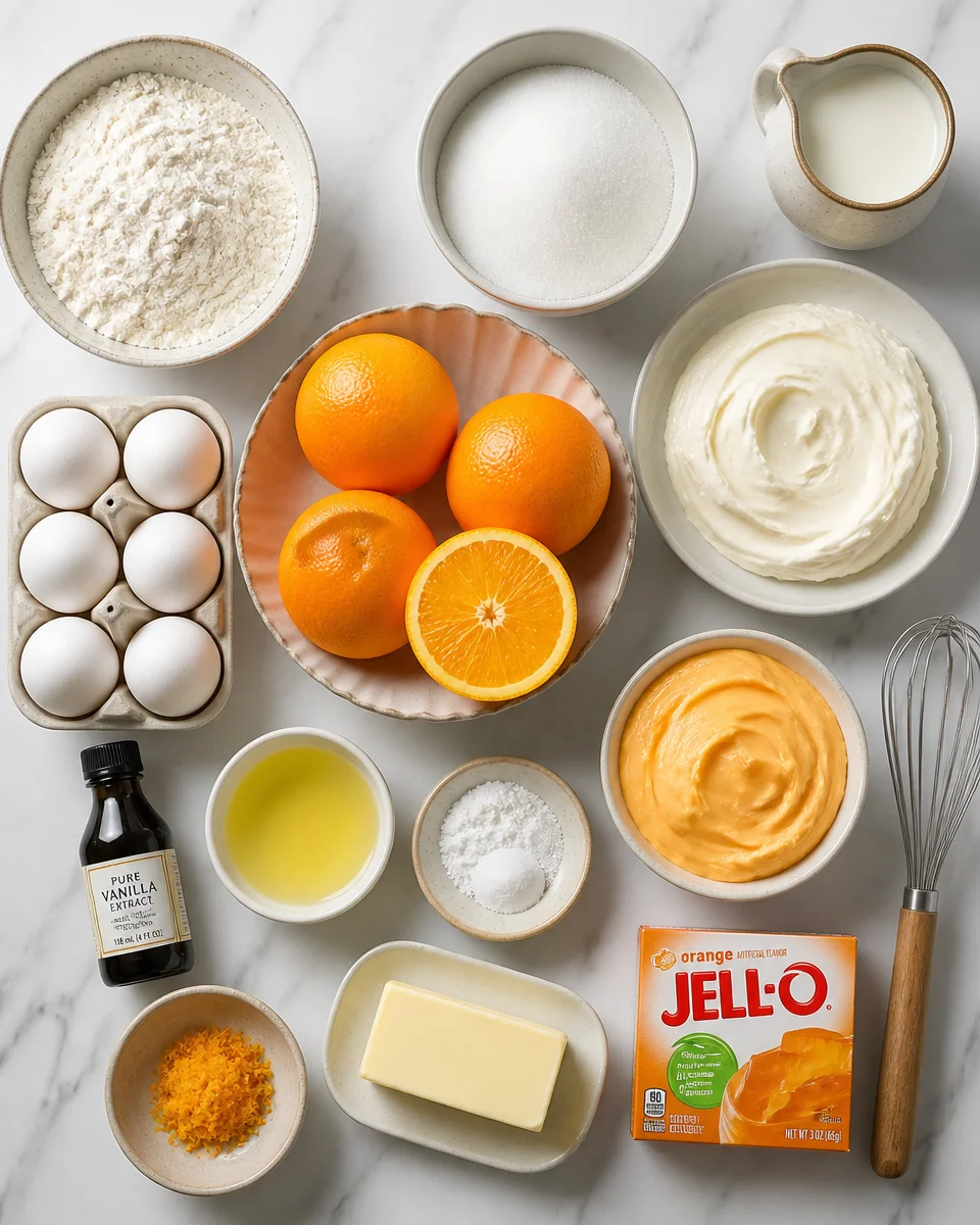 Orange Dreamsicle Poke Cake