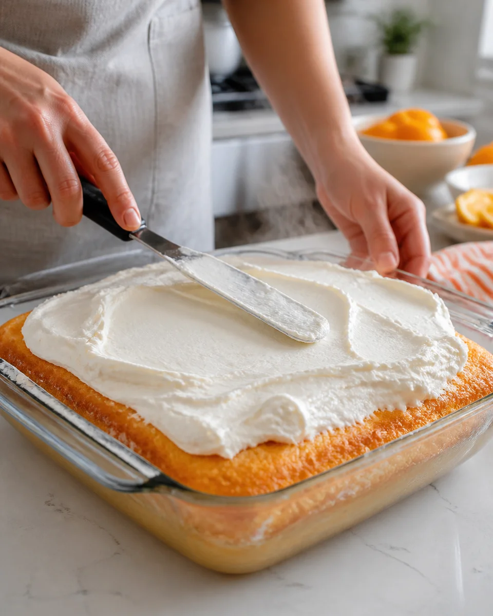 Orange Dreamsicle Poke Cake