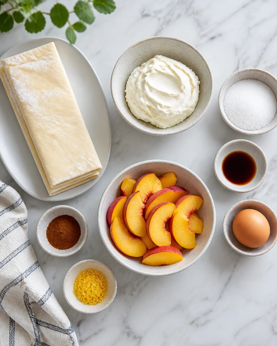 Peach Cream Cheese Danish (Easy)