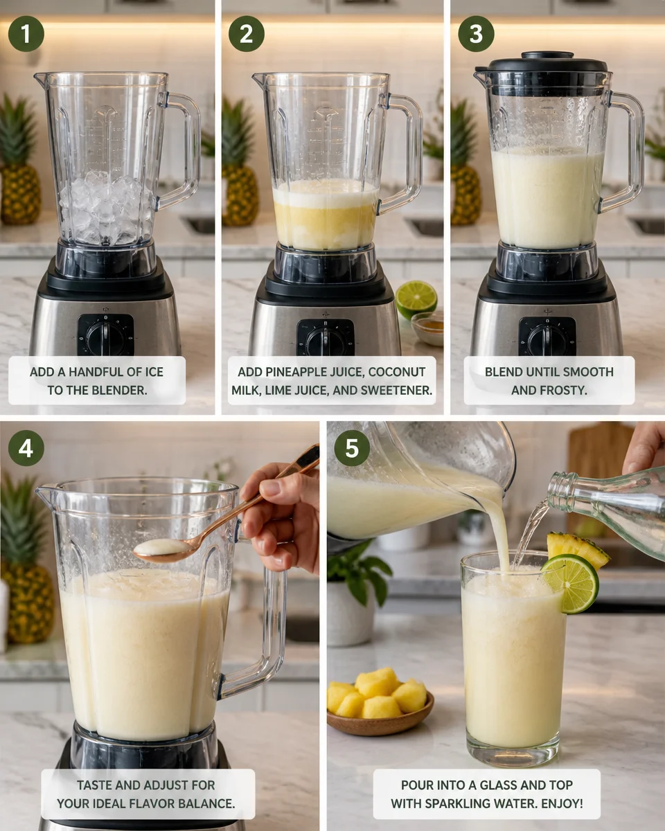 Pineapple Coconut Mocktail
