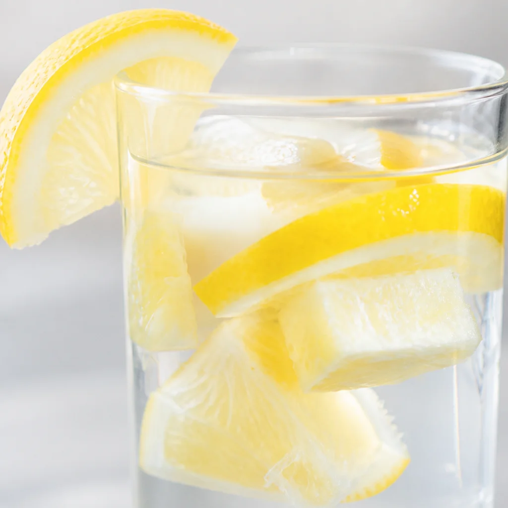 Pineapple Ginger Detox Drink with fresh pineapple, ginger, and lime.