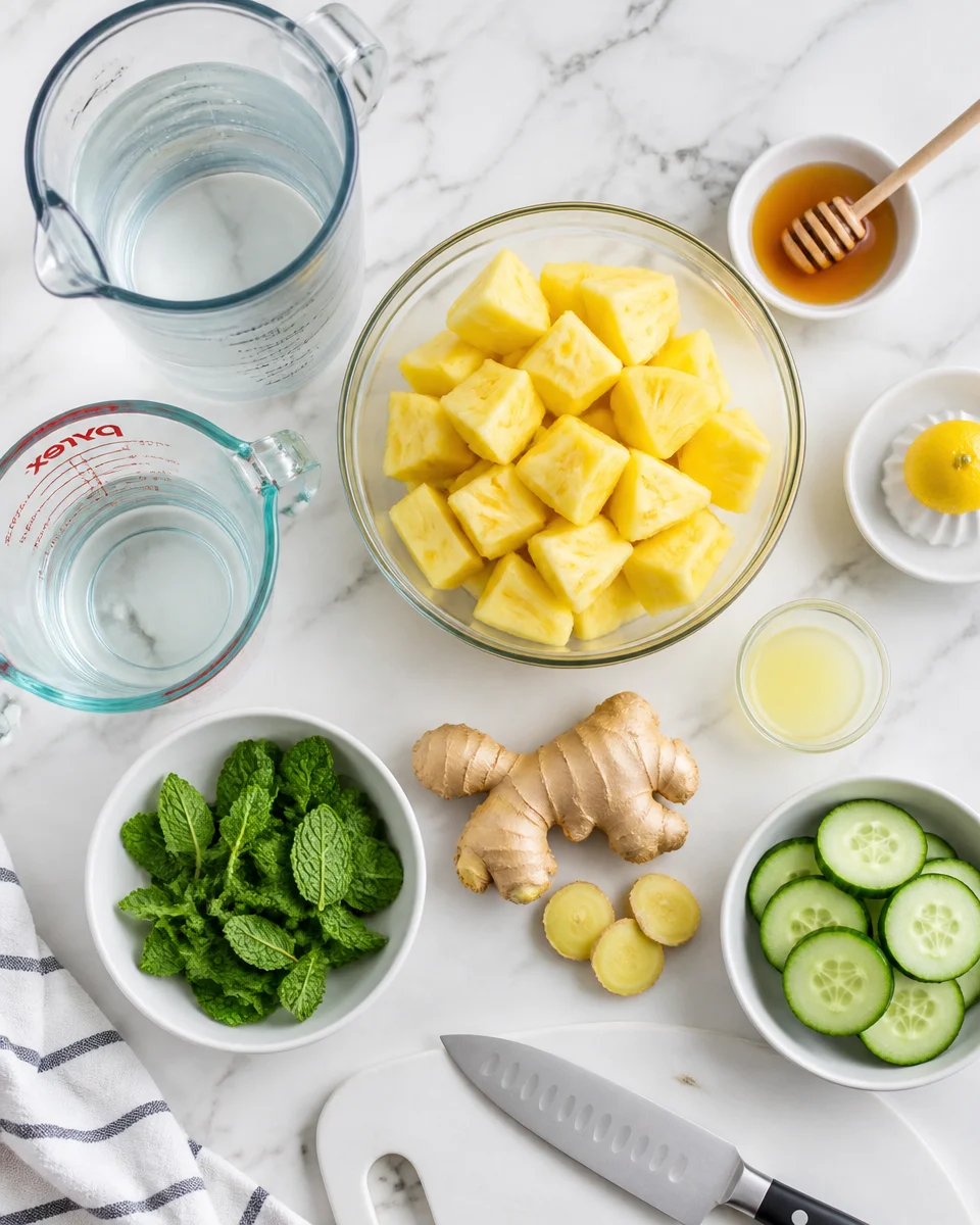 Pineapple Ginger Detox Drink