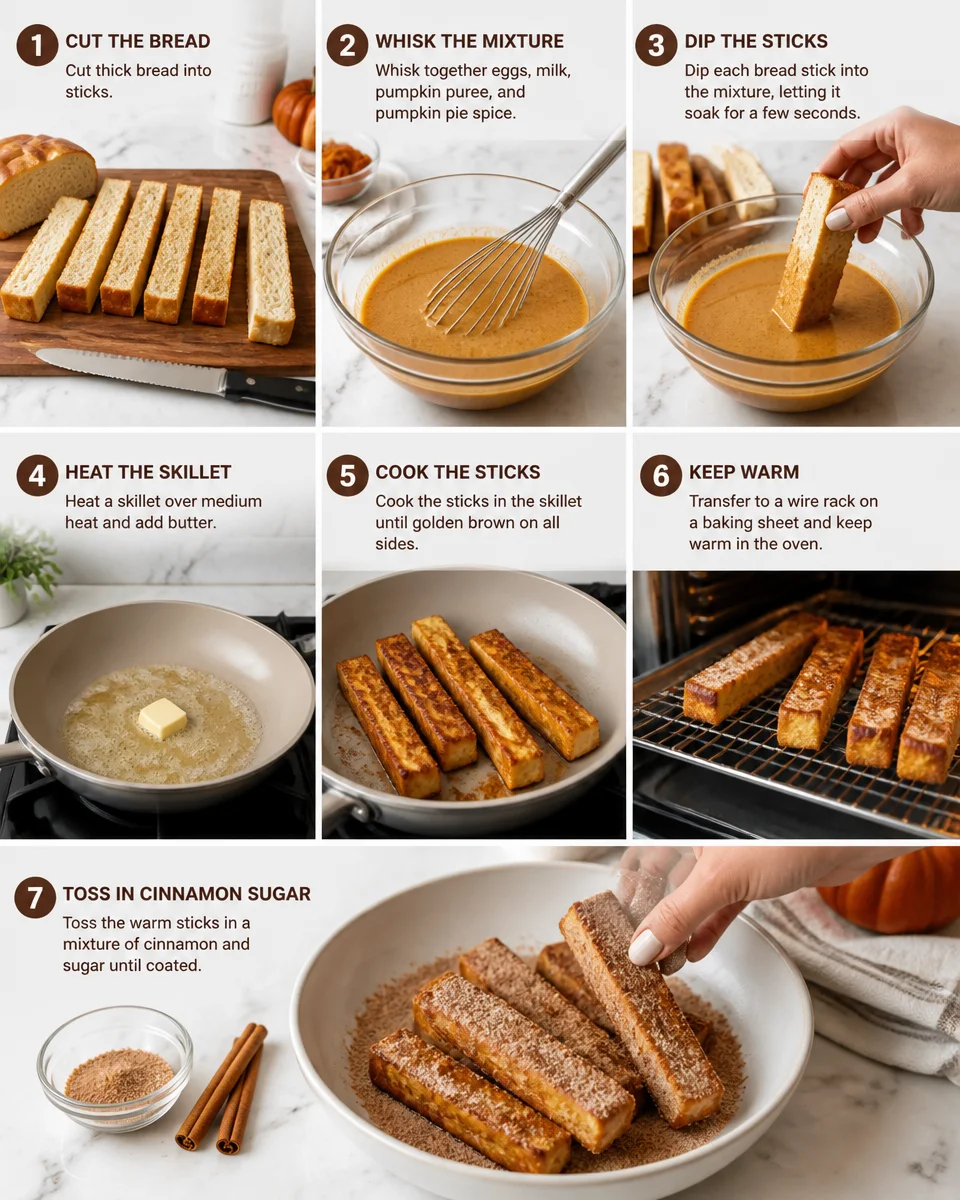 Pumpkin Spice French Toast Sticks