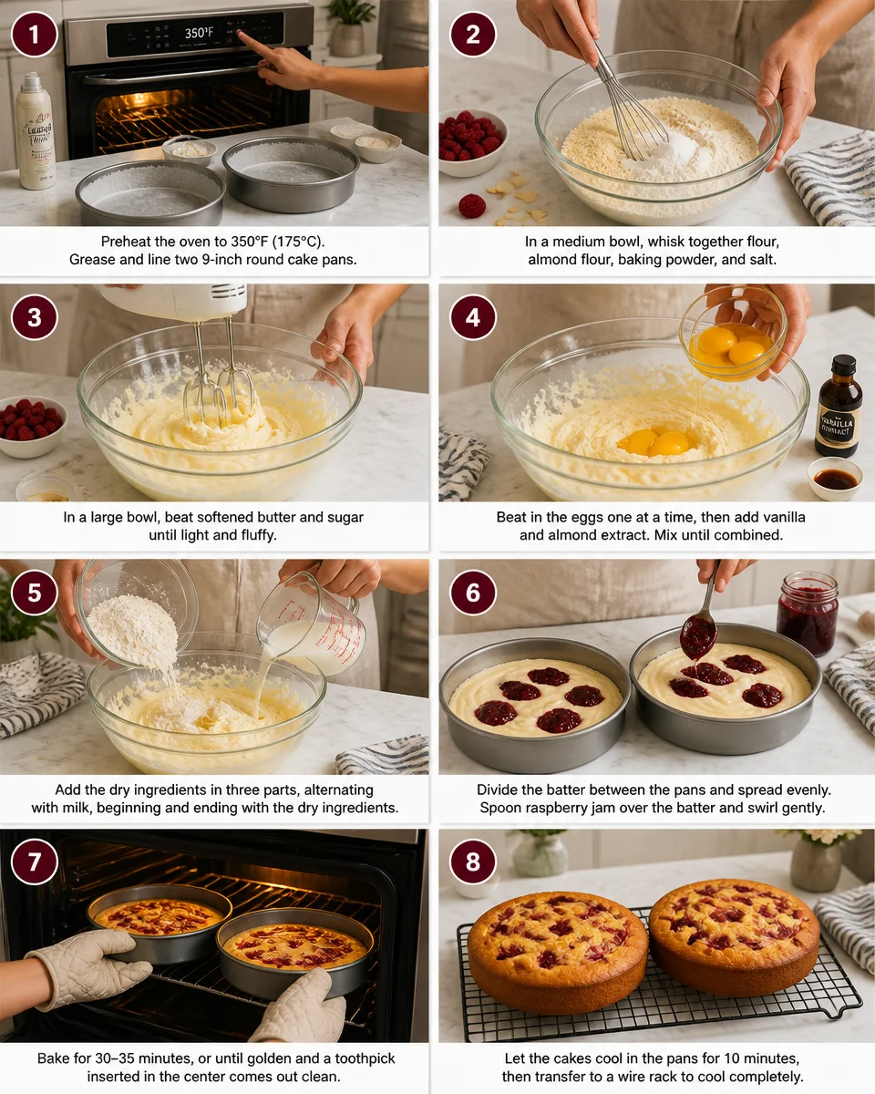 Raspberry Almond Cake