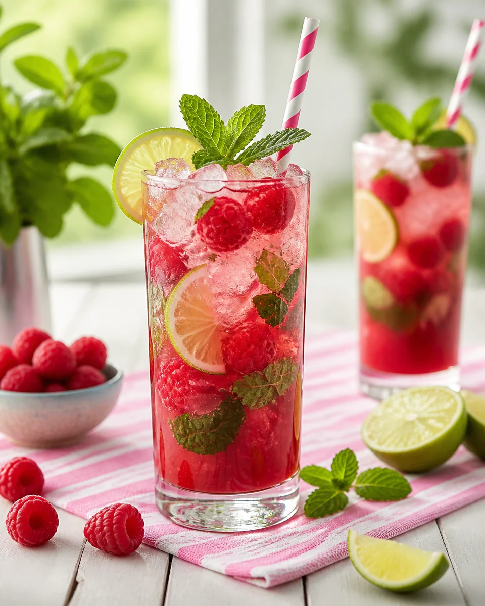Raspberry Mint Mojito