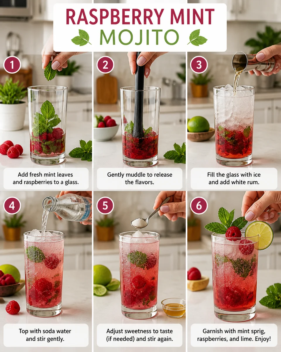 Raspberry Mint Mojito