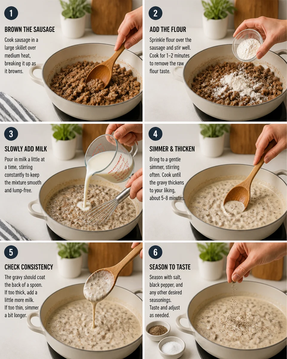 Sausage Gravy from Scratch