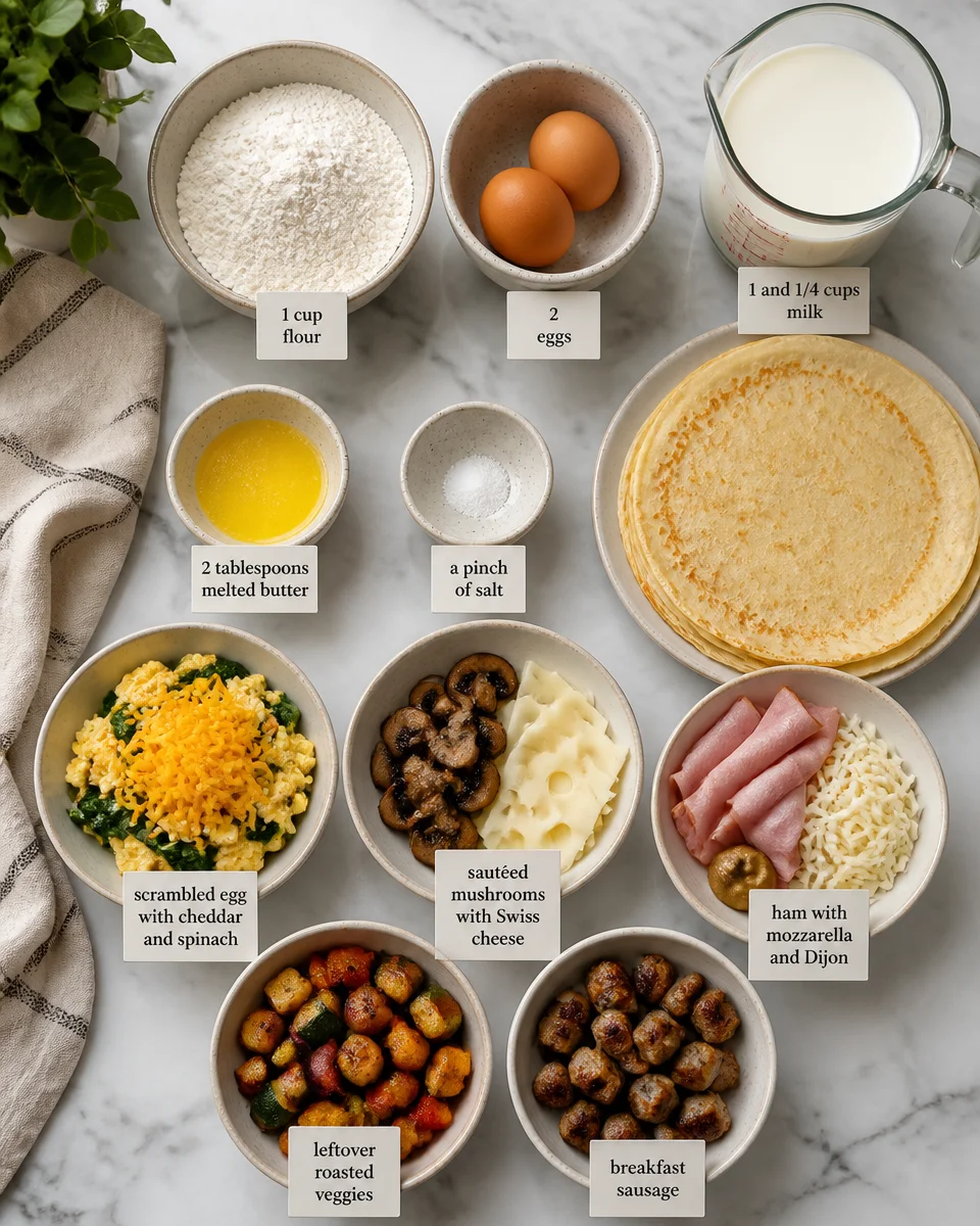 Savory Breakfast Crepes