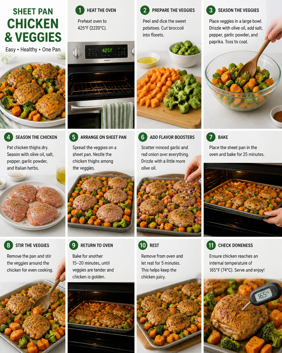 Sheet Pan Honey Mustard Chicken with Vegetables