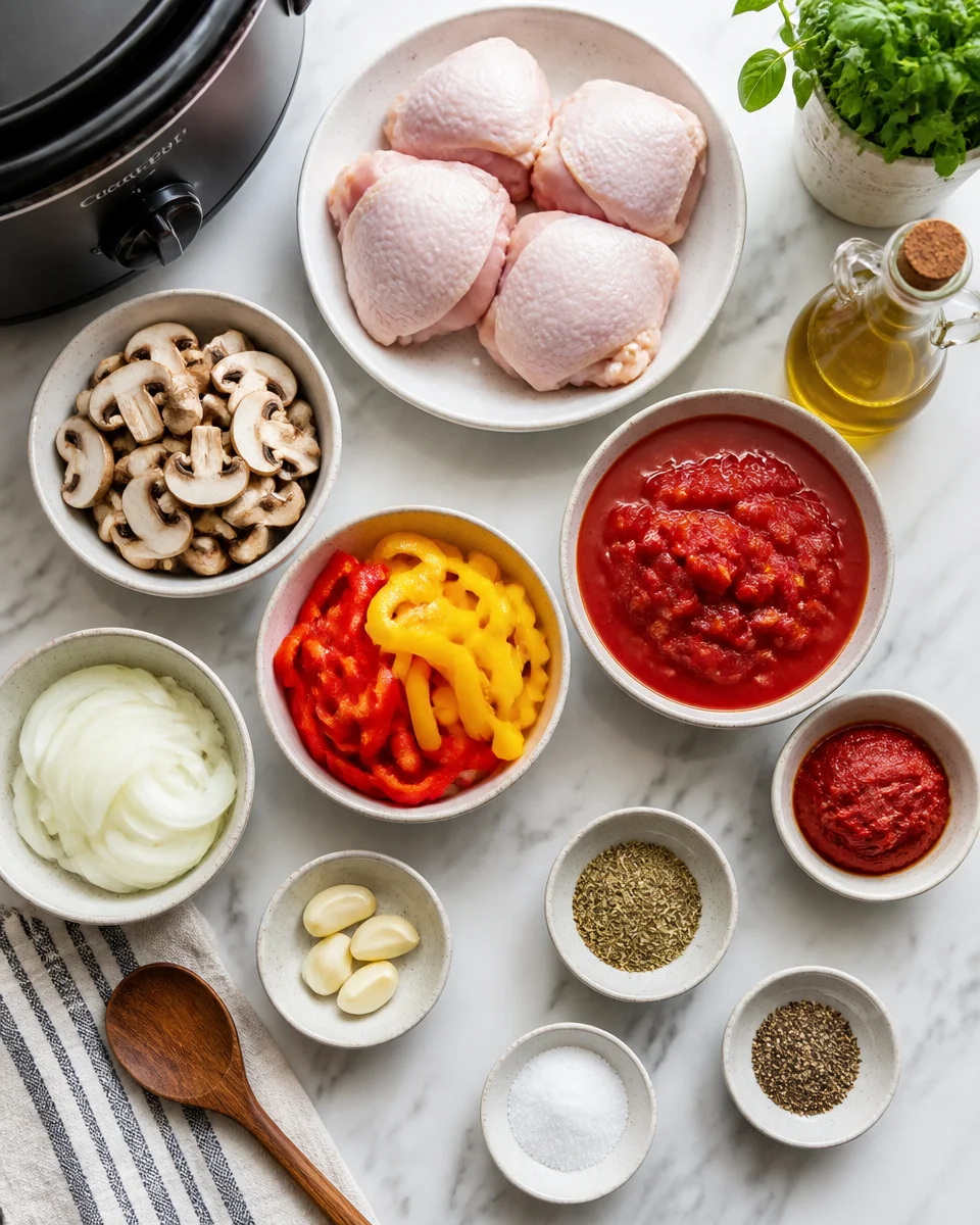 Slow Cooker Chicken Cacciatore