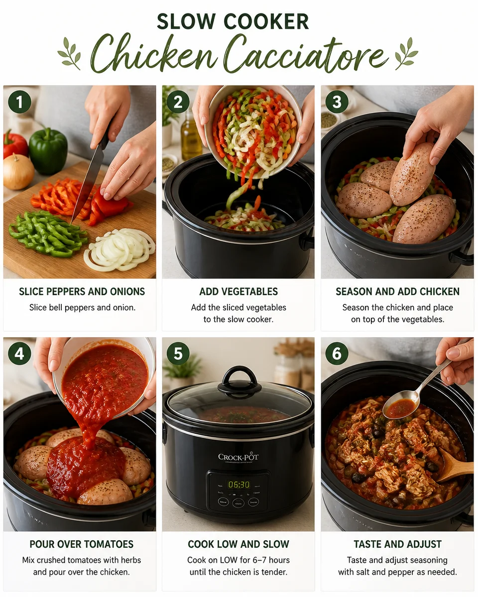 Slow Cooker Chicken Cacciatore