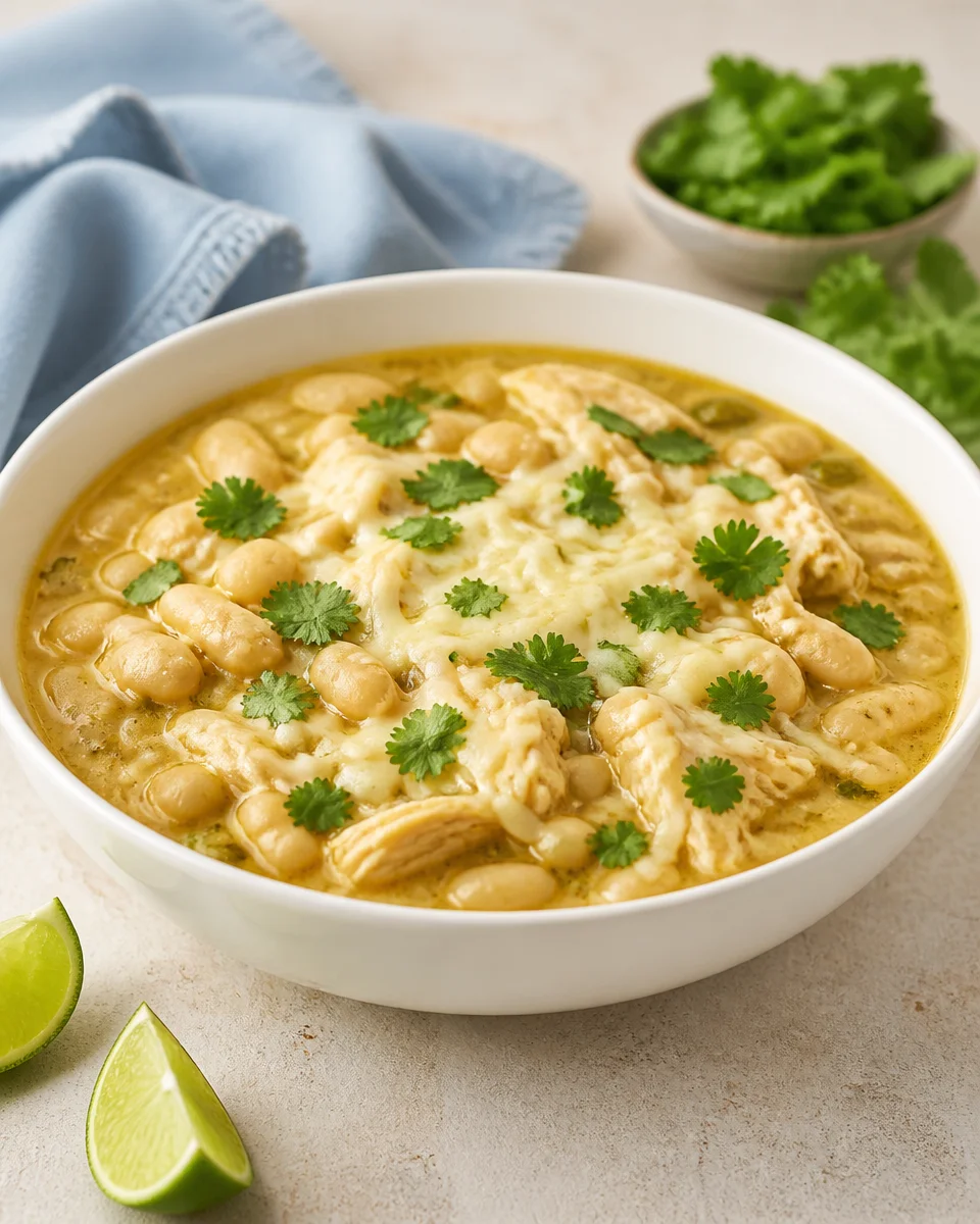 Slow Cooker White Bean Chicken Stew