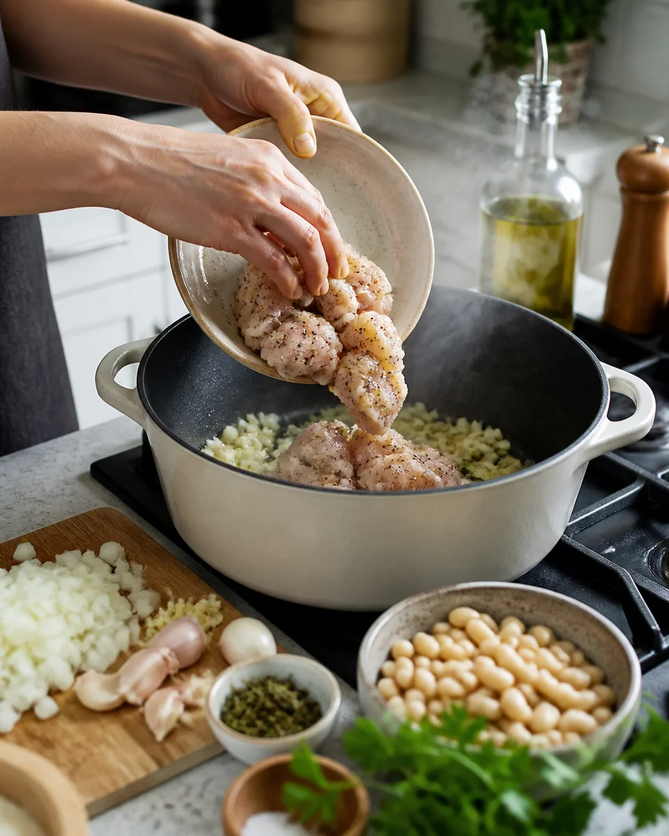 Slow Cooker White Bean Chicken Stew