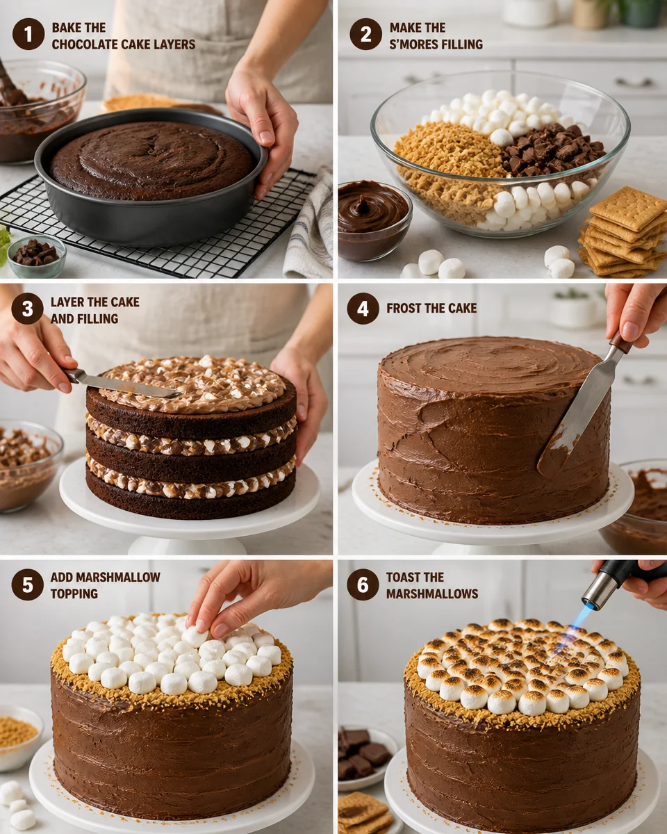 S'mores Layer Cake