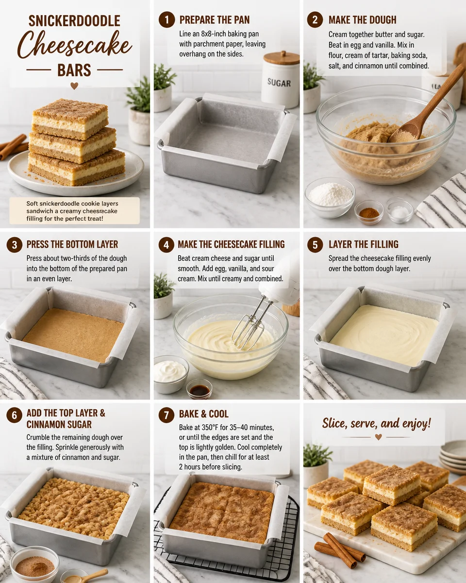 Snickerdoodle Cheesecake Bars
