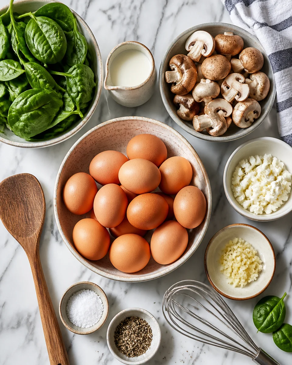 Spinach and Mushroom Frittata