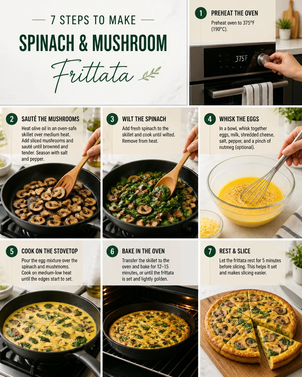 Spinach and Mushroom Frittata