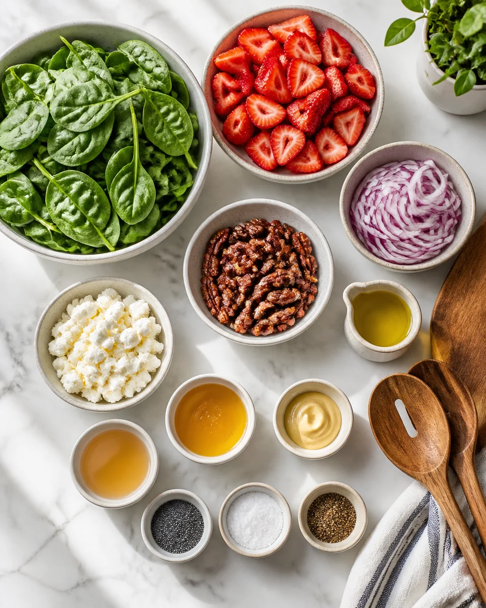 Strawberry Spinach Salad with Poppy Seed Dressing