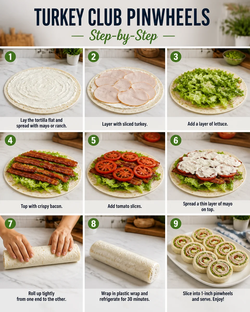 Turkey Club Pinwheels