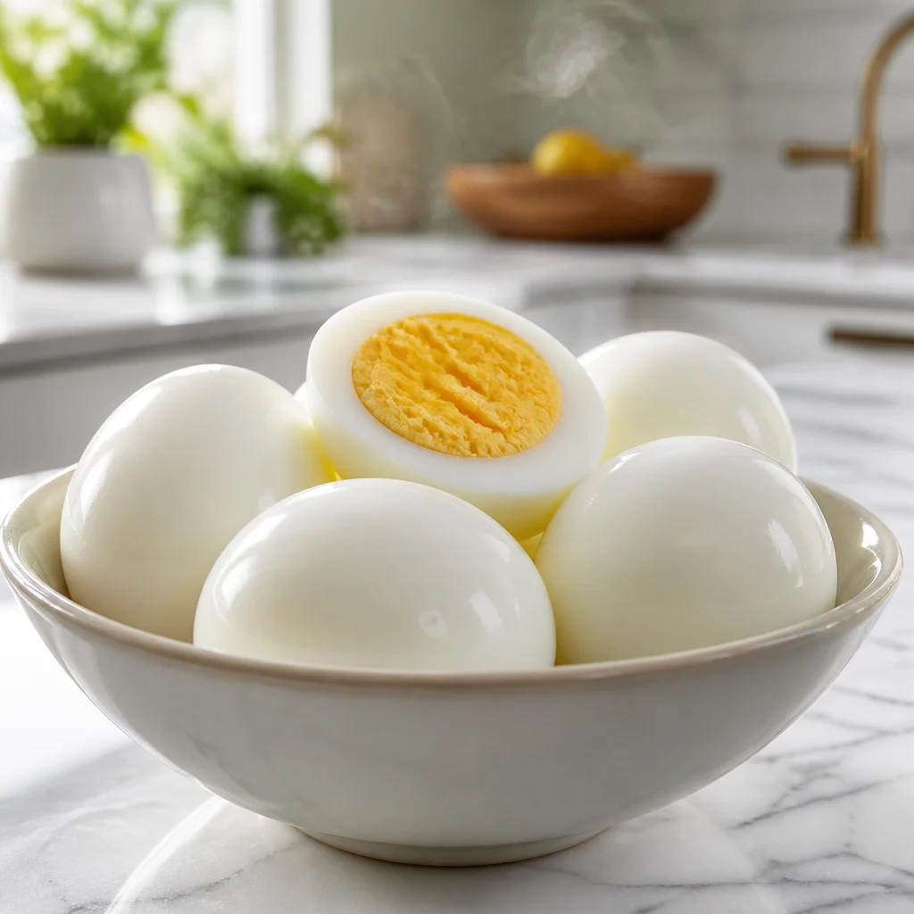 Delicious Air Fryer Hard Boiled Eggs cooked without water