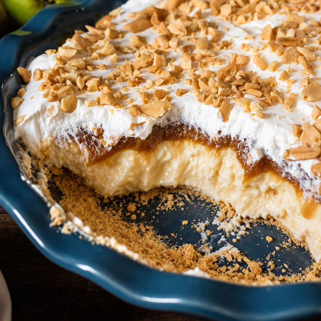 Delicious Caramel Apple Cheesecake Dip served with sliced apples and graham crackers.