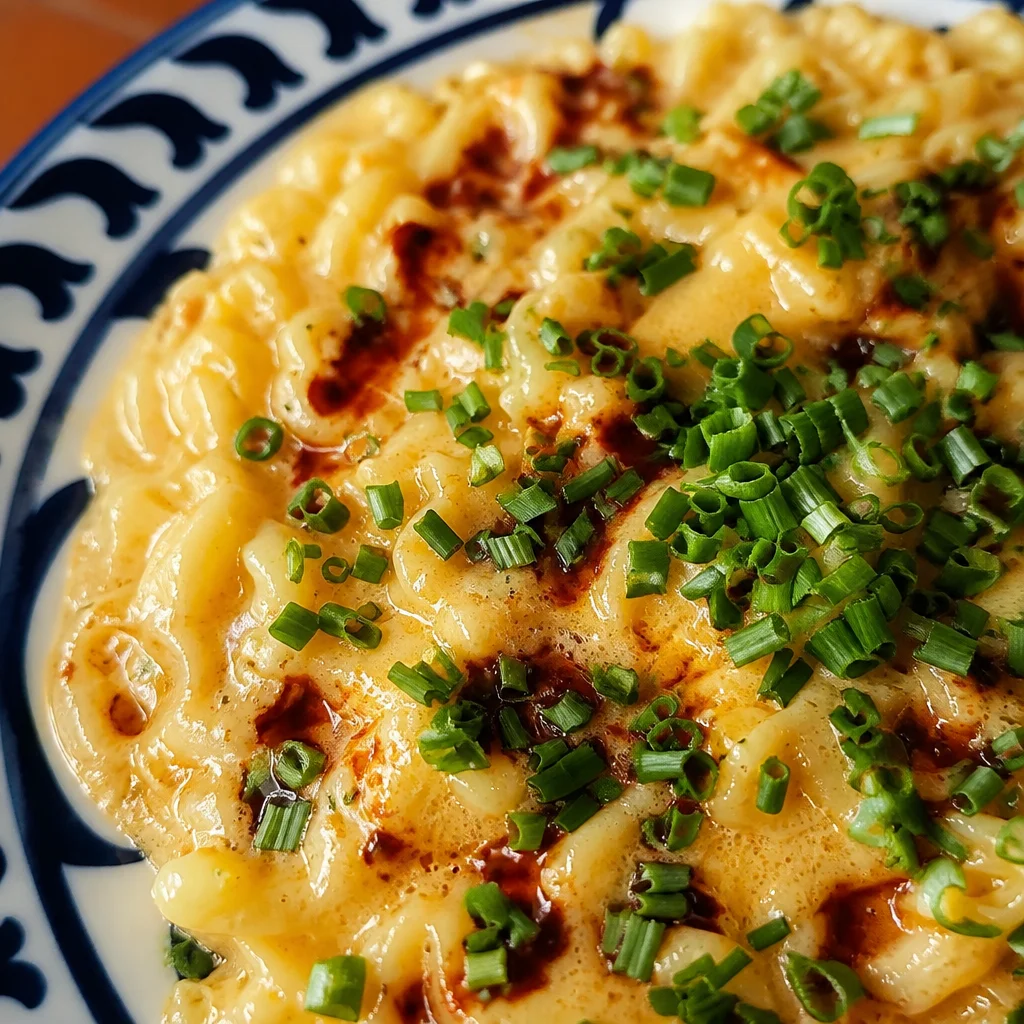 Buldak Carbonara Ramen with a creamy texture and spicy flavor.