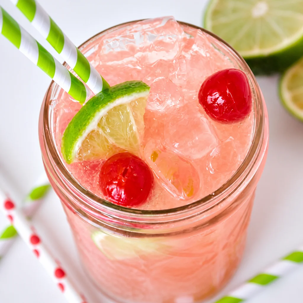 Refreshing homemade Cherry Limeade inspired by Sonic's iconic drink