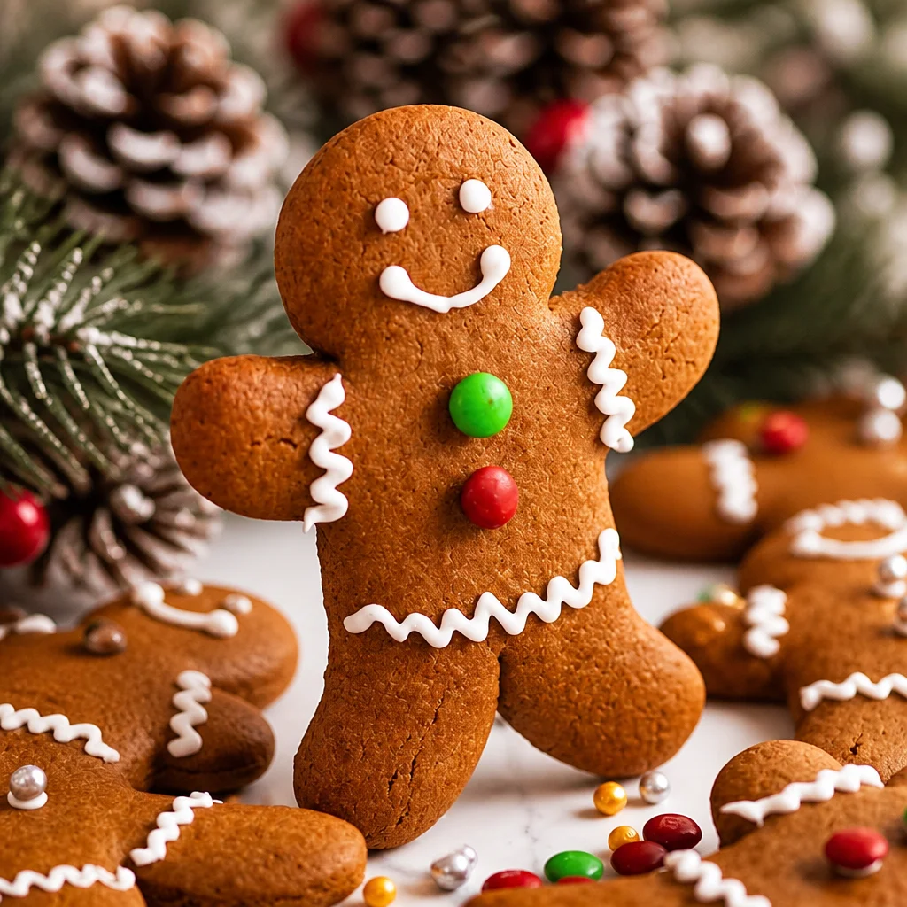Delicious and soft Christmas Gingerbread Cookies ready to be decorated.