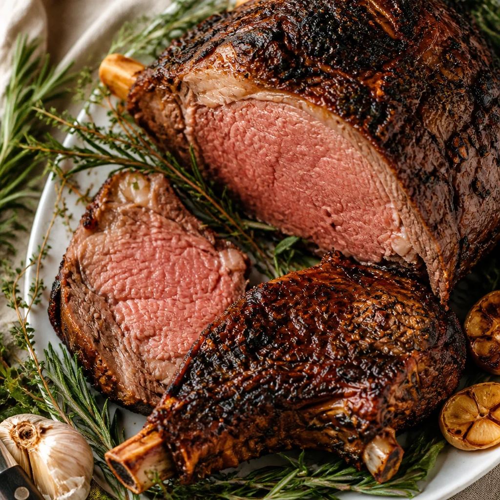 Christmas Prime Rib Temperature Guide for juicy, perfectly cooked roast beef.