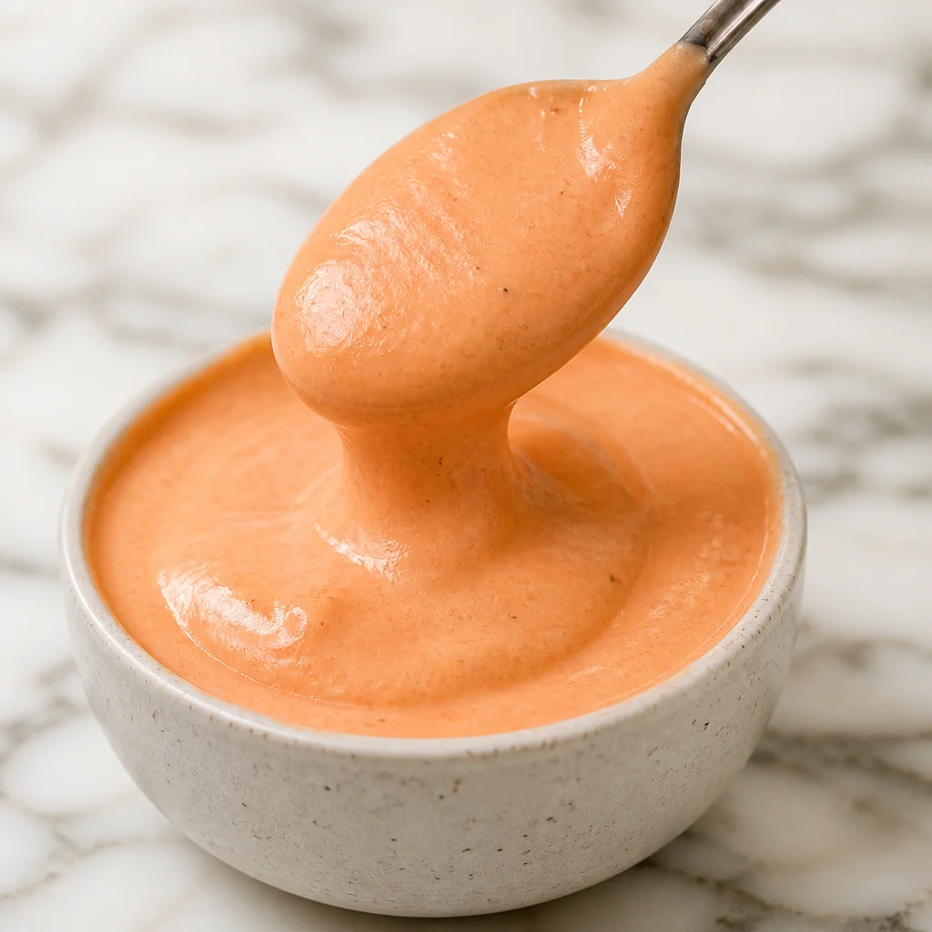 Homemade Copycat Raising Cane's Sauce made with 3 simple ingredients for dipping.