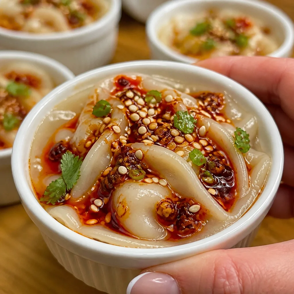Viral Dumpling Lasagna Bake with savory pork filling and layered dumpling wrappers.