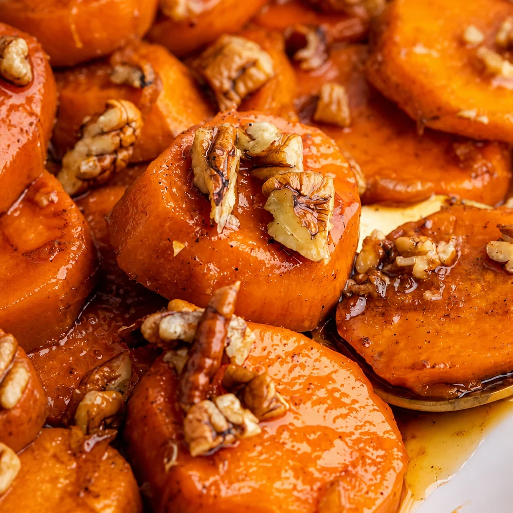 Baked candied yams with brown sugar and spices, a Southern classic side dish.