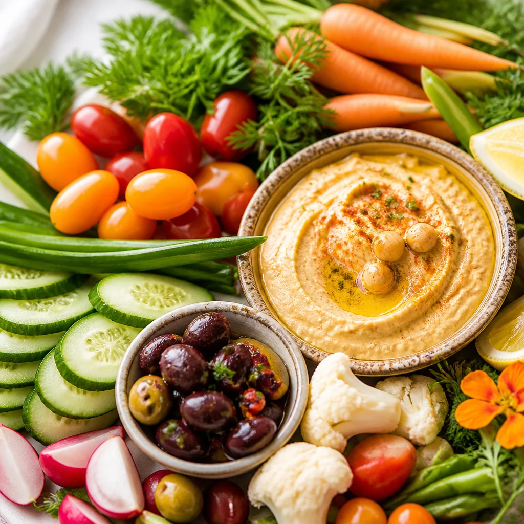 A selection of easy party appetizers, including dips, sliders, and finger foods.