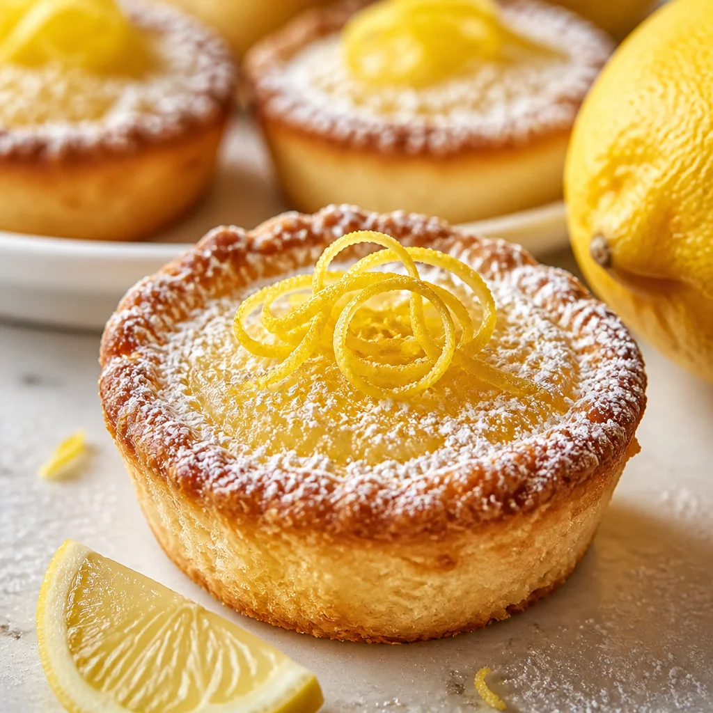 Deliciously sweet Lemon Impossible Pie with creamy filling and crust that forms on its own.