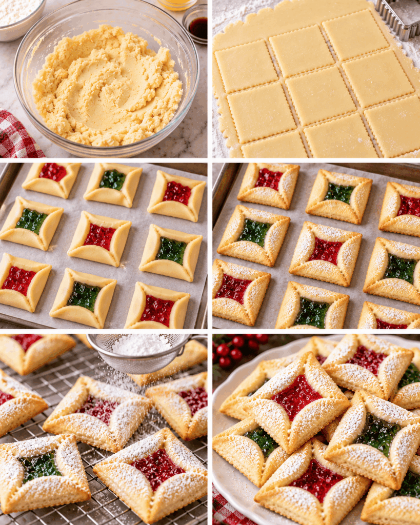 Cathedral Window Cookies