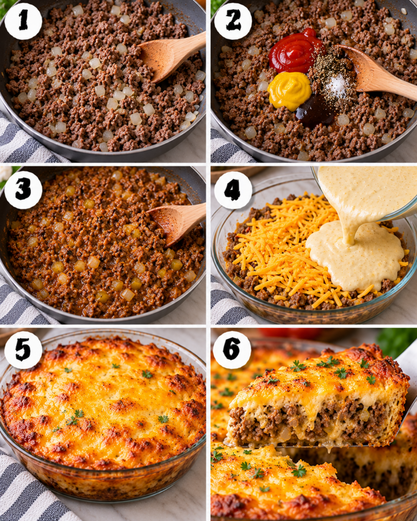 Easy Cheeseburger Pie Recipe