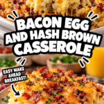 Bacon Egg and Hash Brown Casserole