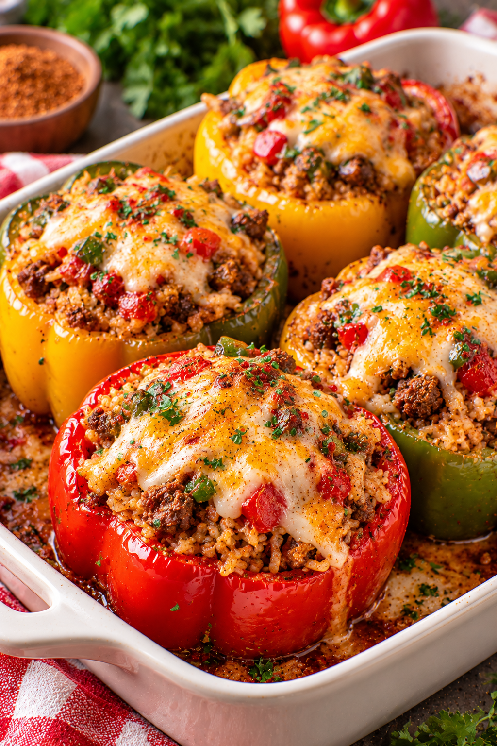 Cajun-Style Stuffed Bell Peppers