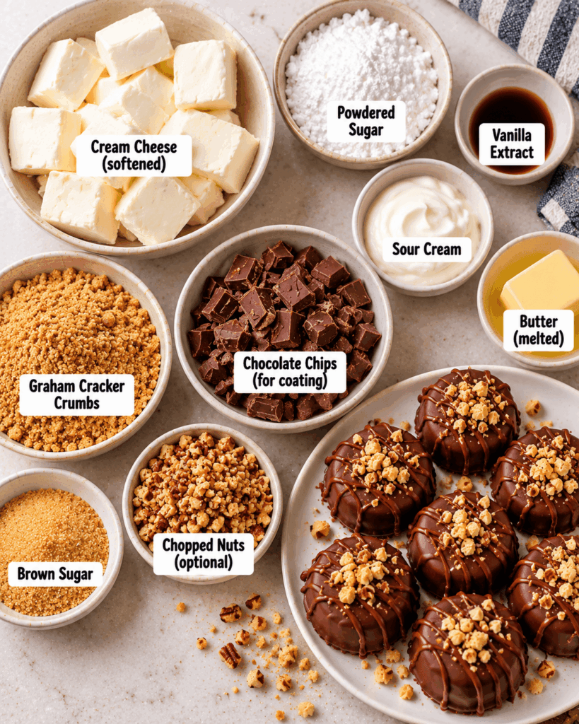 Chocolate-Covered Cheesecake Bites