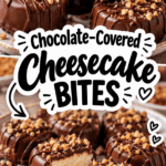 Chocolate-Covered Cheesecake Bites