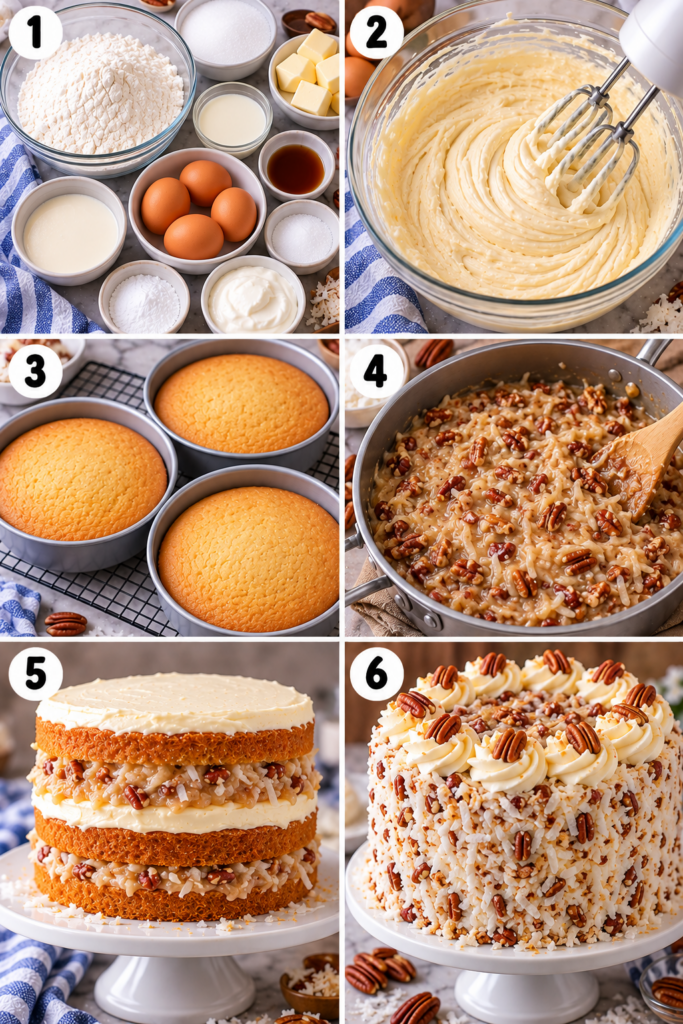 White German Chocolate Cake