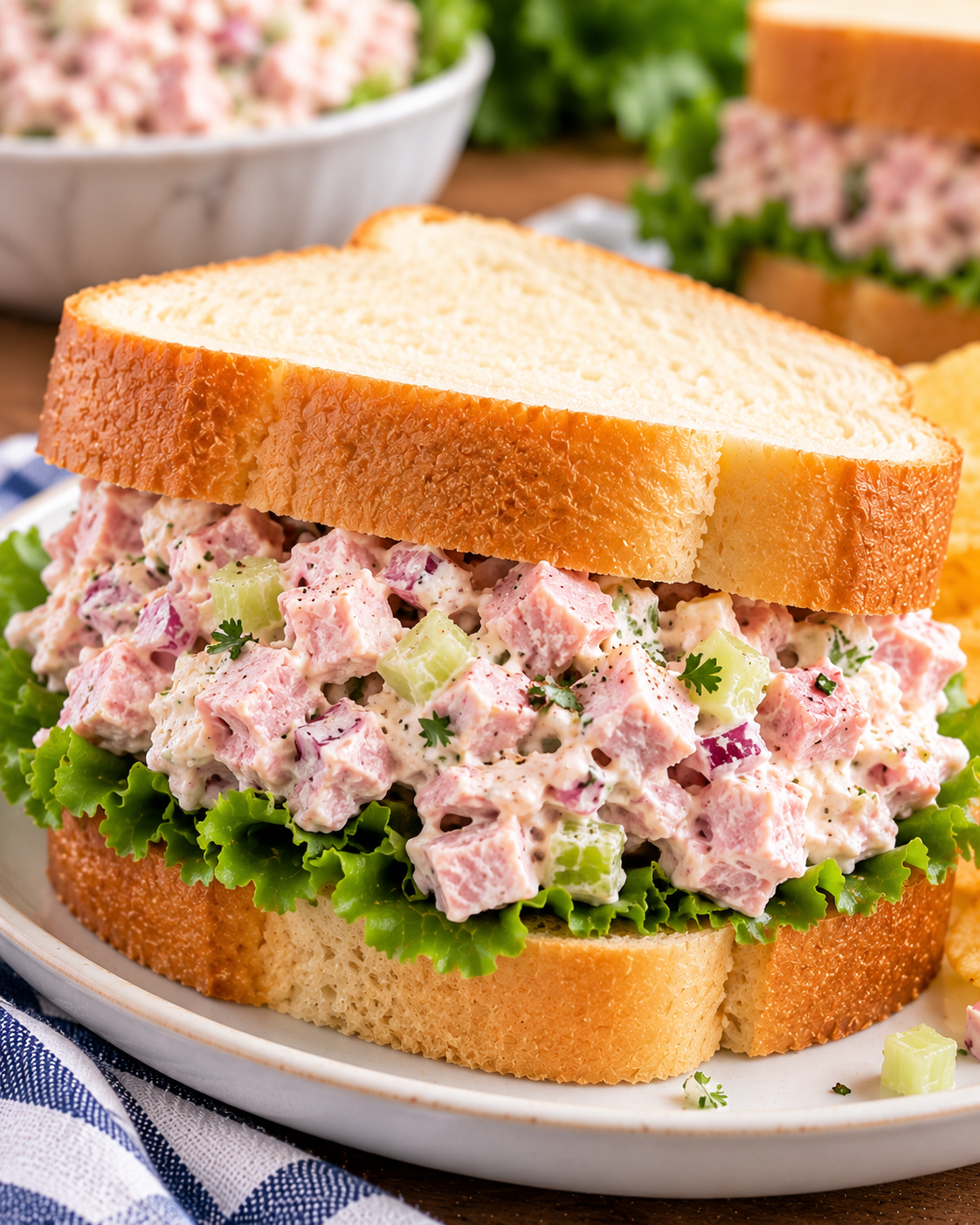 Old-Fashioned Ham Salad Sandwich