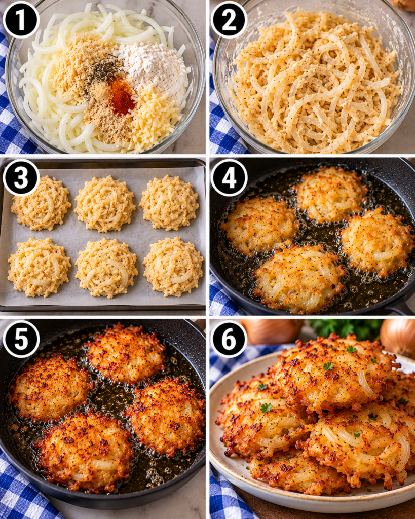 Crispy Amish Onion Patties